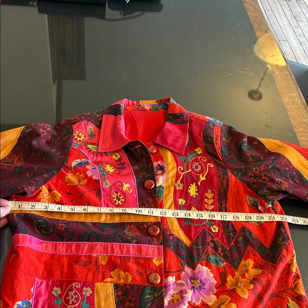 Colorful Floral Patchwork Jacket - Picture 7 of 11